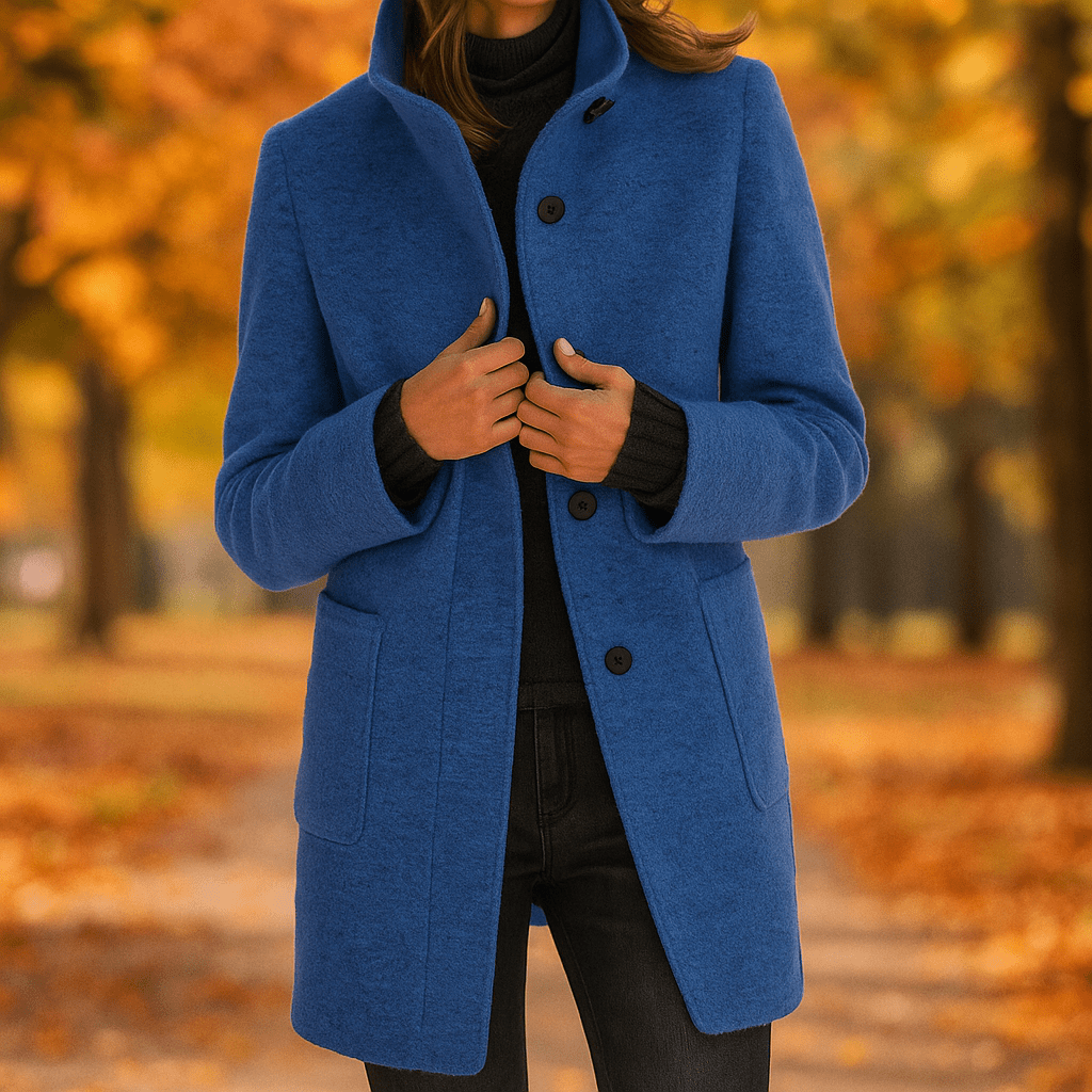 Casual Long Sleeve Jacket - Stand Collar