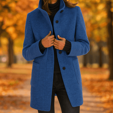 Casual Long Sleeve Jacket - Stand Collar