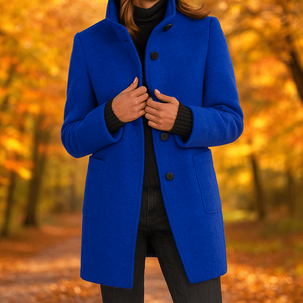 Casual Long Sleeve Jacket - Stand Collar