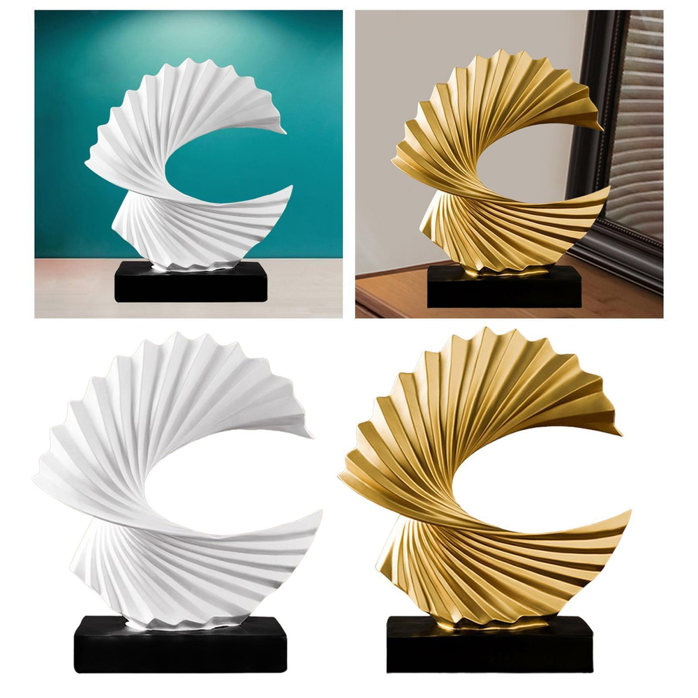 Ocean Wave Abstract Resin Sculpture