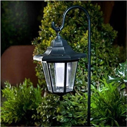 Solar Shepherd's Crook Garden Lanterns | Set of 2