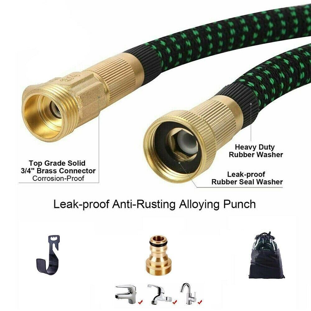 Expandable Garden Hose Pipe | 100FT with 10-Pattern Spray Gun