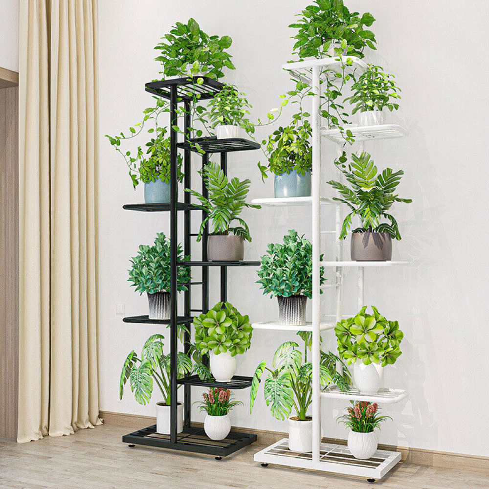 8 Pot Flower Display Rack Shelf