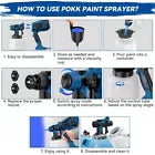 Handheld Wall Fence Paint Sprayer Electric Spray Gun Paint Fence Airless HVLP UK