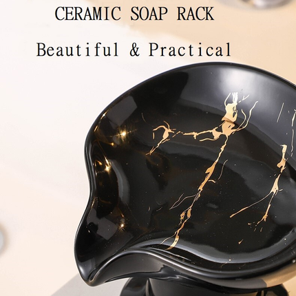 Soap Dishes Ceramic Soap Holder Drainage Hand Soap Holder Leaf Shape Soap Tray