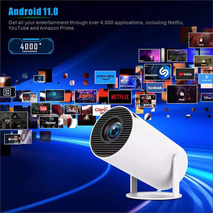 5G 4K Projector Smart HD LED WiFi Bluetooth HDMI USB Android Office Home Theater - SwiftCart