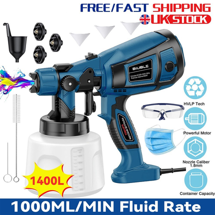 Handheld Wall Fence Paint Sprayer Electric Spray Gun Paint Fence Airless HVLP UK