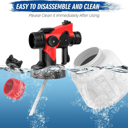 Handheld Wall Fence Paint Sprayer Electric Spray Gun Paint Fence Airless HVLP UK