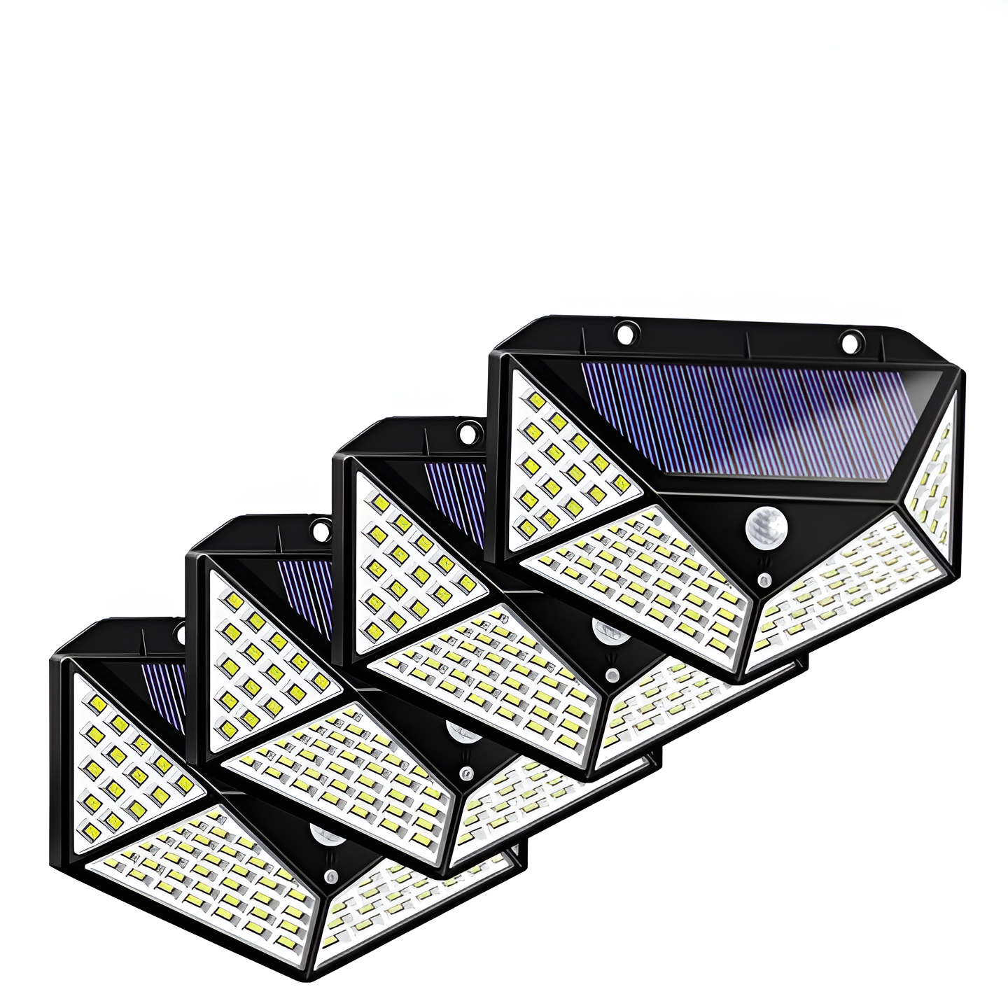 100 LED Solar Motion Sensor Security Light | Outdoor Garden Wall Lamp