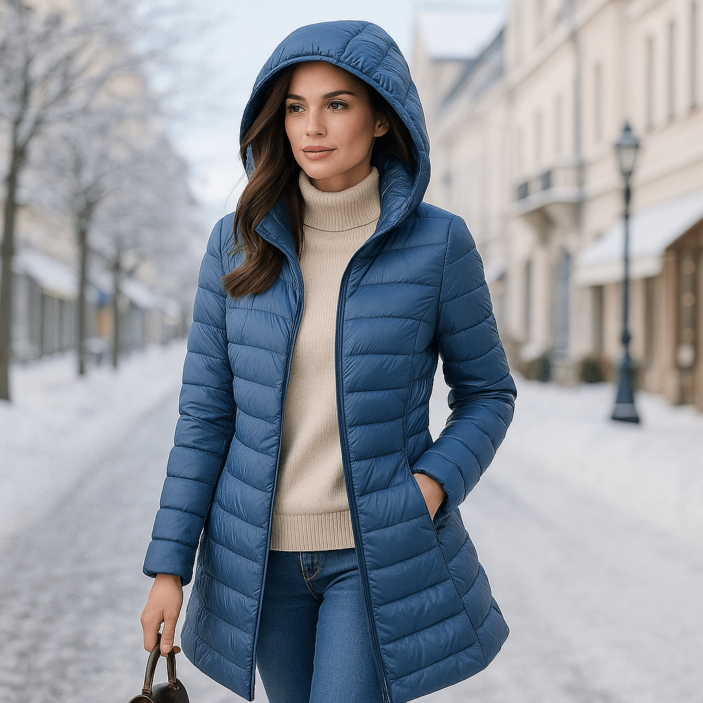 Ultra Lightweight Women's Hooded Down Jacket