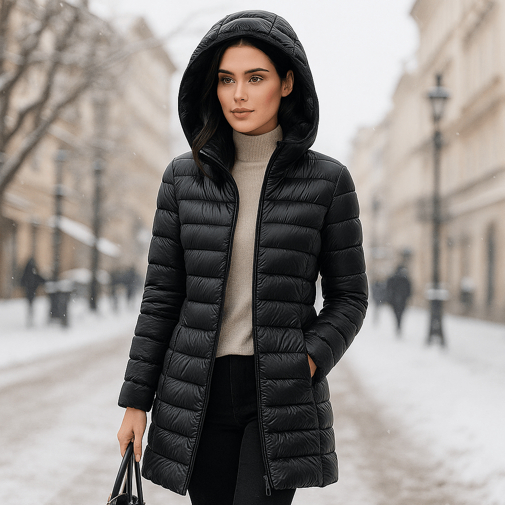 Ultra Lightweight Women's Hooded Down Jacket
