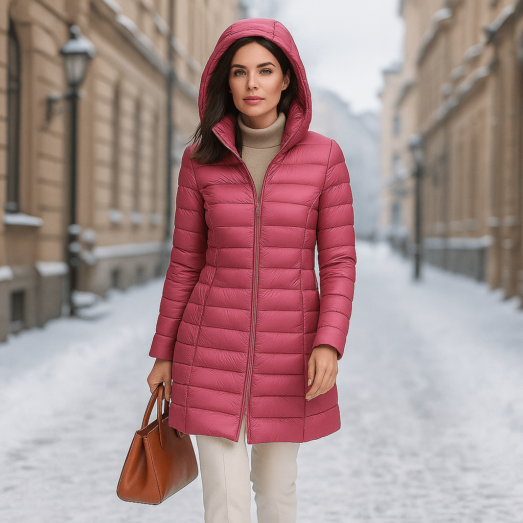 Ultra Lightweight Women's Hooded Down Jacket