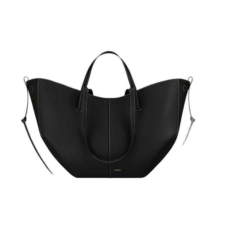 Oversized Structured Leather Tote