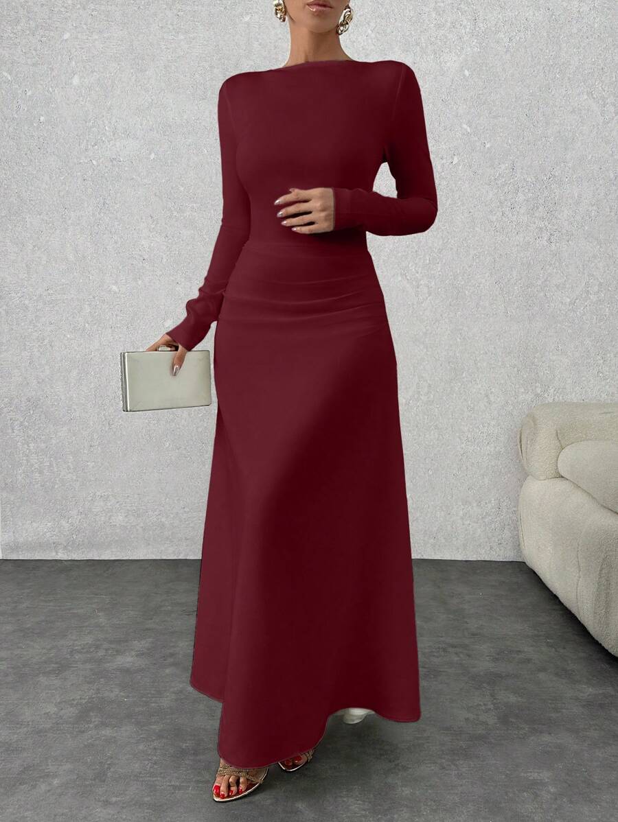 Women’s Pastel Blue Dress with Sleeve Detail