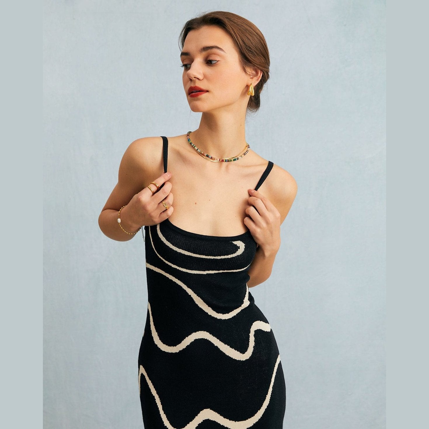 Women’s Sleeveless Bodycon Midi Dress – Mermaid Hem
