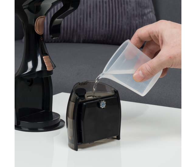 Compact Handheld Garment Steamer in Rose Gold for Quick Crease Removal
