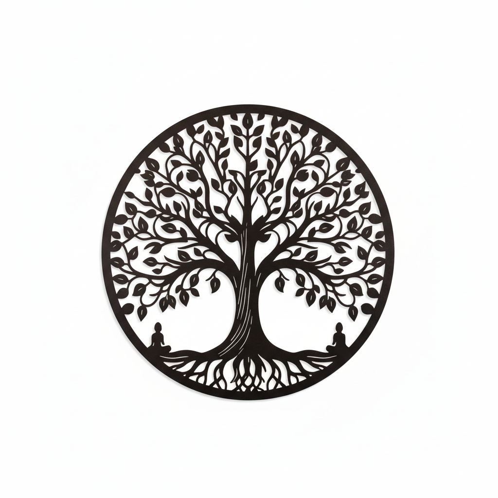 Tree of Life Wall Art – Larger on White Background