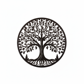 Tree of Life Wall Art – Larger on White Background