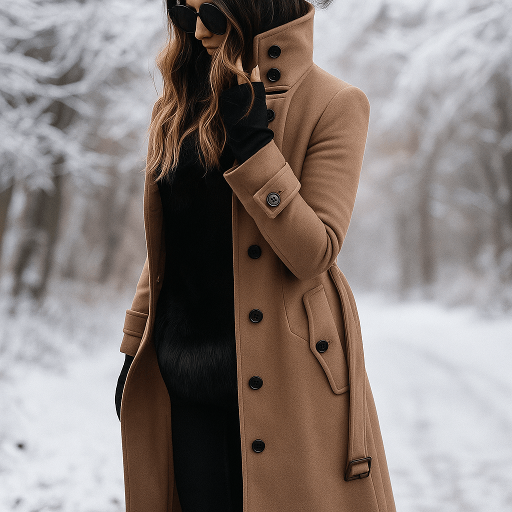 Chic Women's Trench Coat - Warm and Comfortable