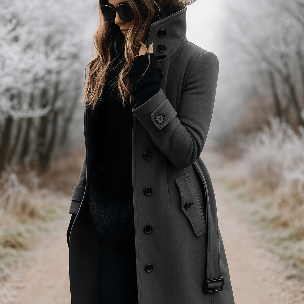 Chic Women's Trench Coat - Warm and Comfortable