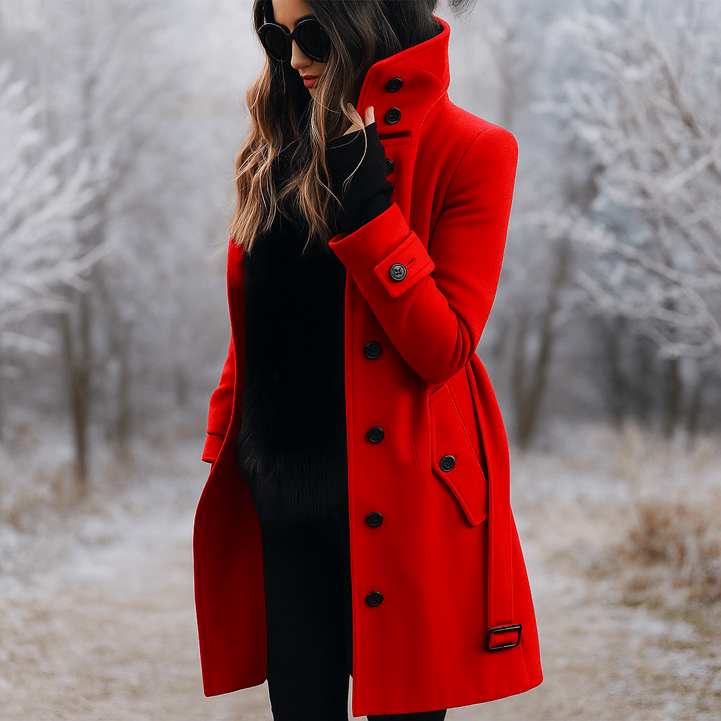 Chic Women's Trench Coat - Warm and Comfortable