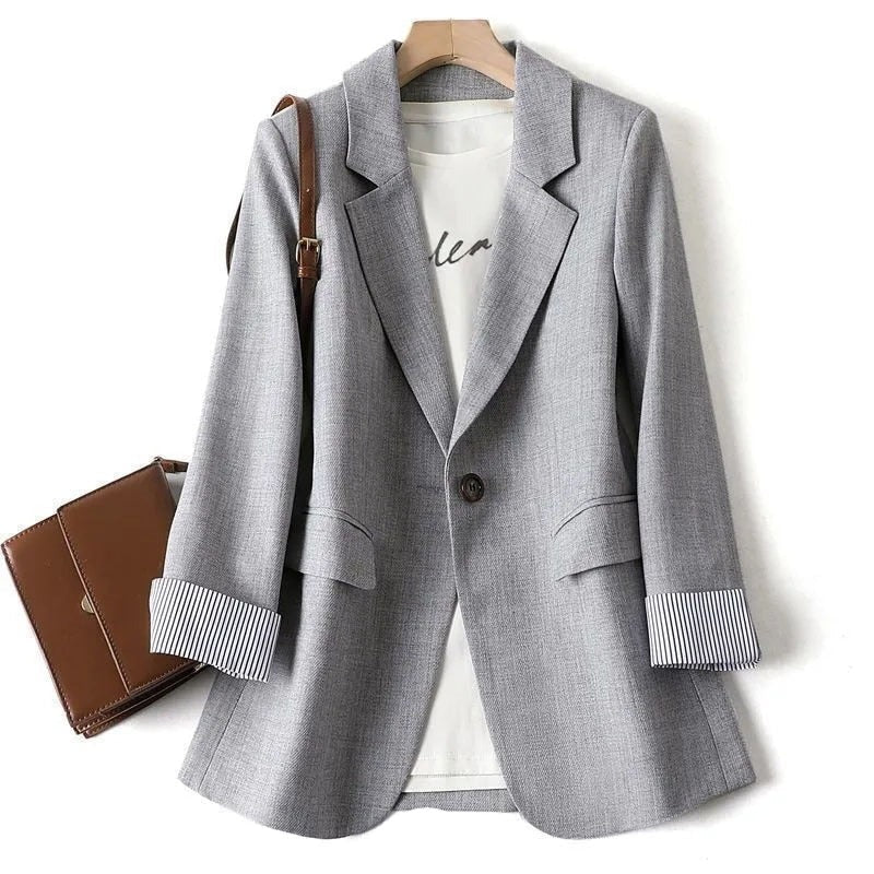 Notched Lapel Women's Blazer