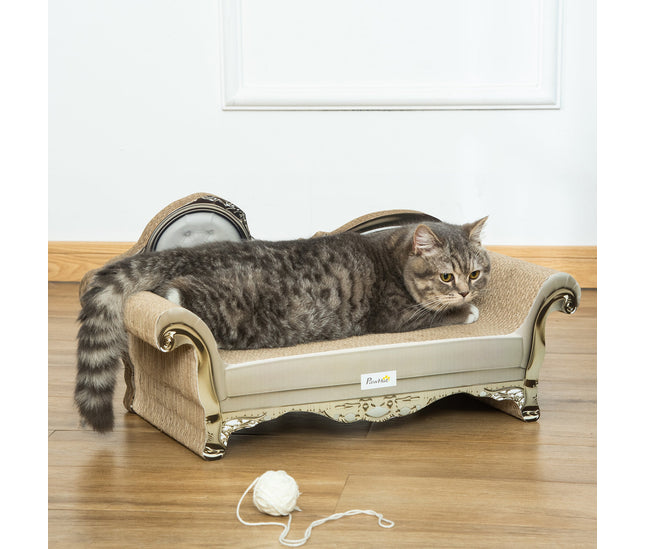 Side angle of vintage style cat lounger
