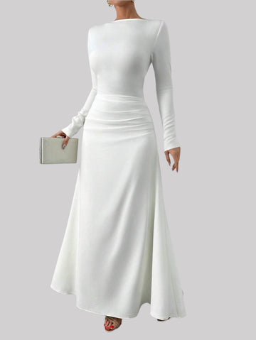 Women’s Pastel Blue Dress with Sleeve Detail