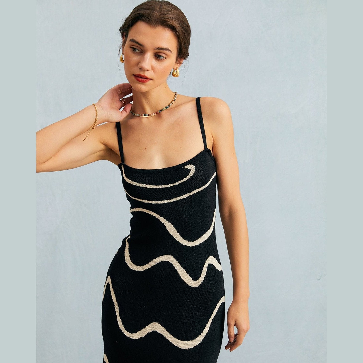 Women’s Sleeveless Bodycon Midi Dress – Mermaid Hem