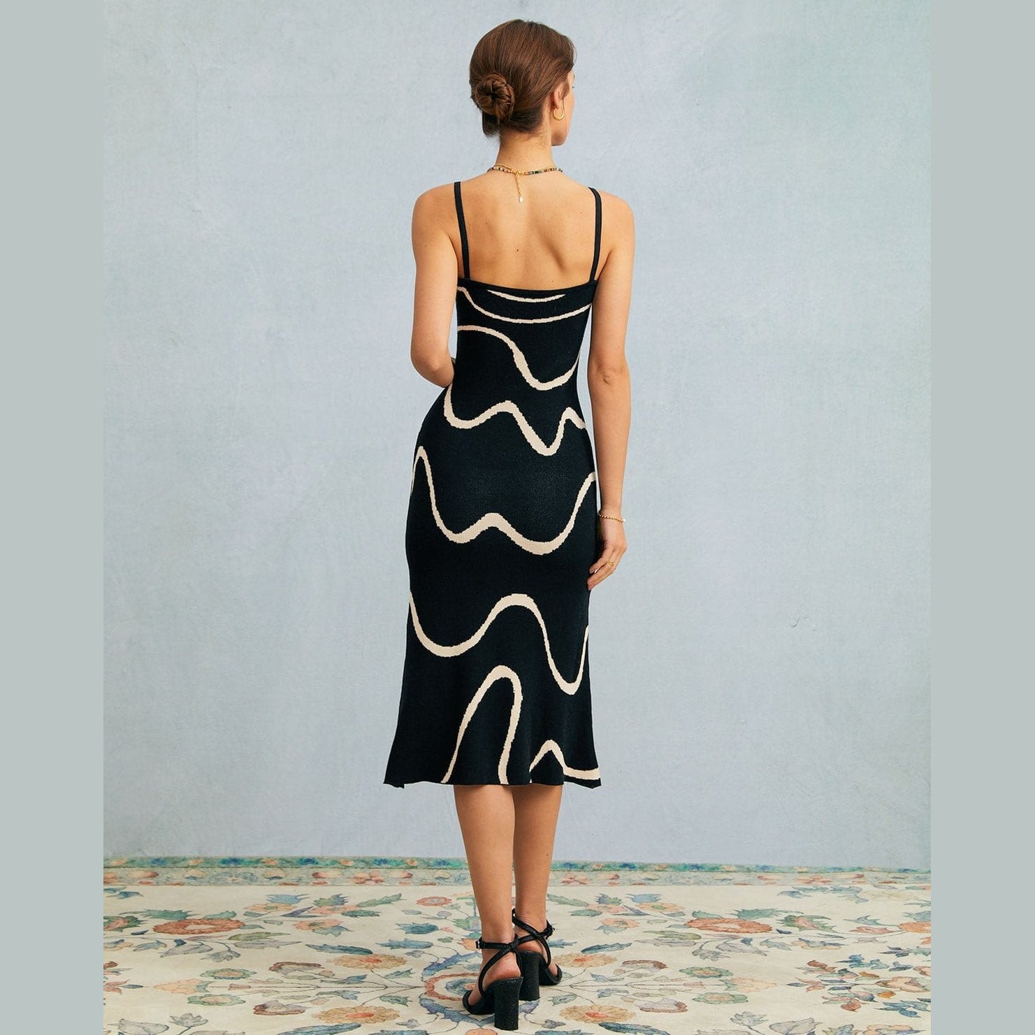 Women’s Sleeveless Bodycon Midi Dress – Mermaid Hem