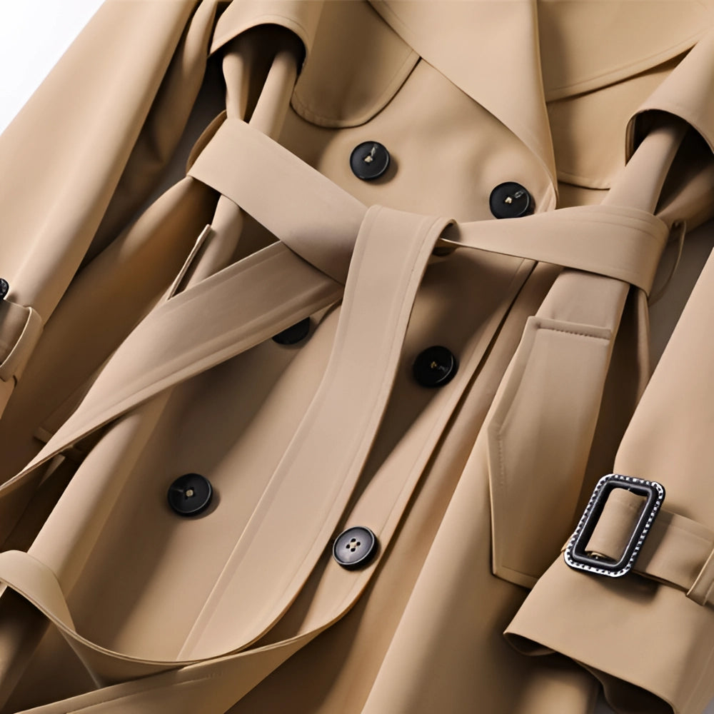  women’s trench coat close up