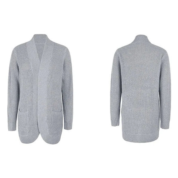 Women’s Wool Cardigan – Long Sleeve Layering Sweater