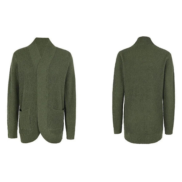 Women’s Wool Cardigan – Long Sleeve Layering Sweater