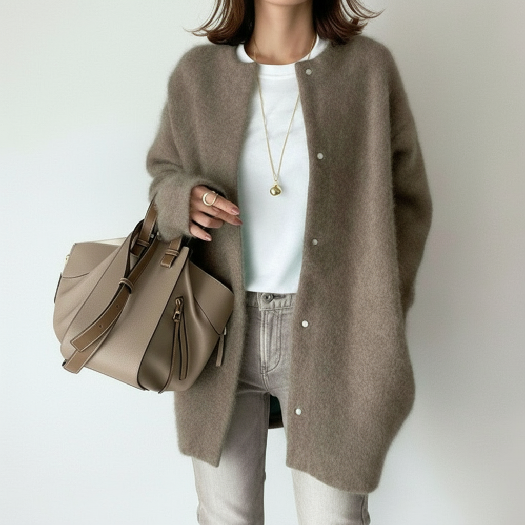 Women’s Wool Coat – Classic Elegant Long Winter Overcoat