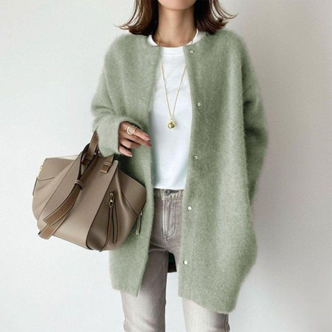 Women’s Wool Coat – Classic Elegant Long Winter Overcoat
