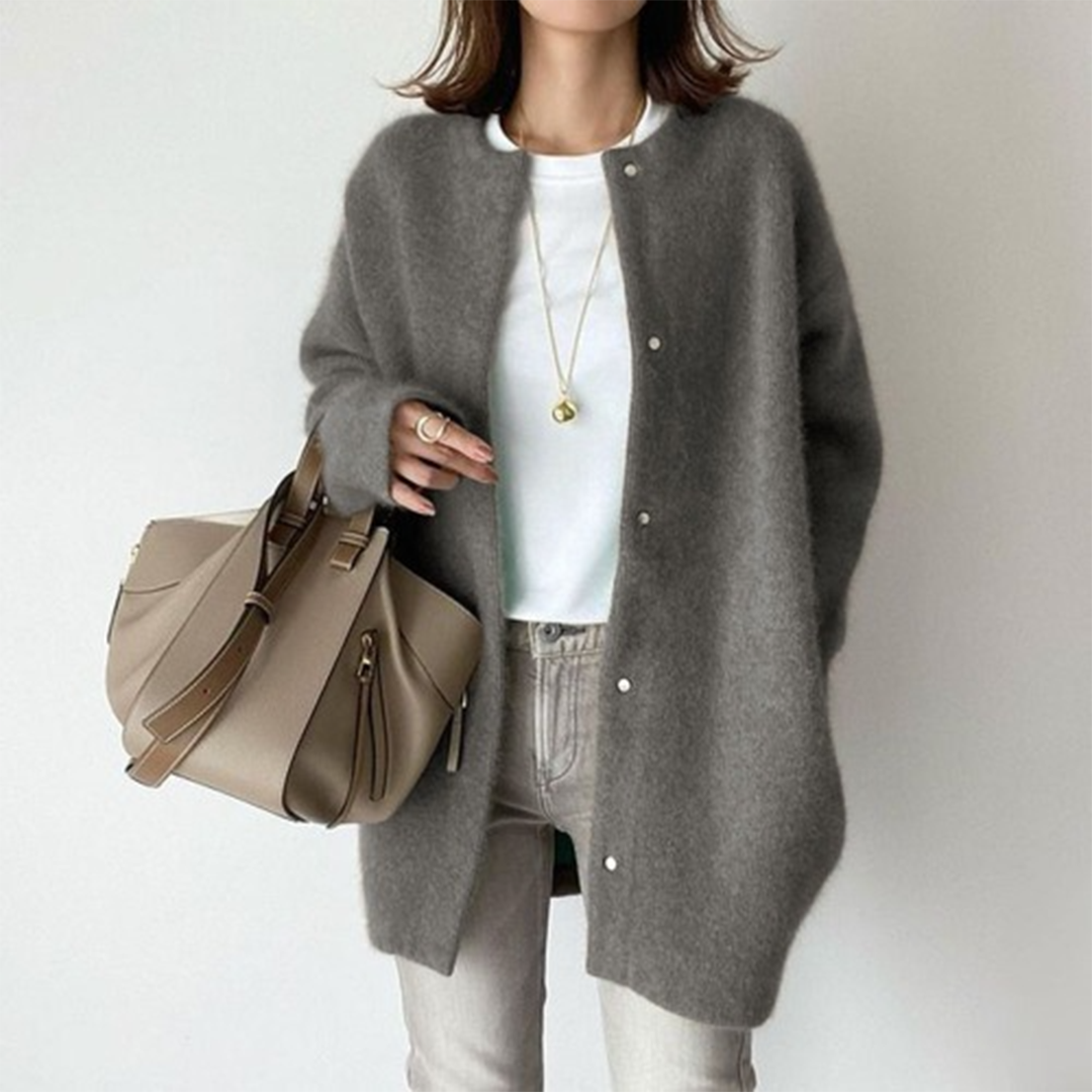 Women’s Wool Coat – Classic Elegant Long Winter Overcoat