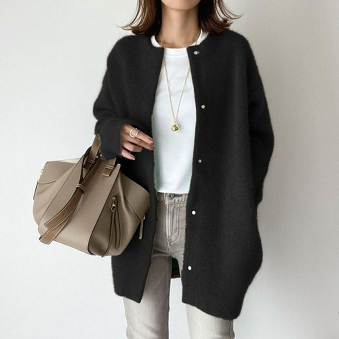 Women’s Wool Coat – Classic Elegant Long Winter Overcoat